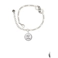 thumbnail image 2 of Delight Jewelry Domed Angels Wear Scrubs Silver-tone Paw Infinity Link Chain Bracelet, 6"+2" Extender, 2 of 3