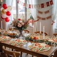thumbnail image 5 of Burnt Orange Spring Floral Round 13 Inch Placemats Set of 4, Summer Botanical Tulip Vintage HeatResistant Non Slip Place Mats for Dining Table, Wipeable Braided Kitchen Table Mats for Housewarming, 5 of 9