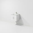thumbnail image 6 of Geneva 24 in. W Glossy White Bath Vanity, Cultured Marble Top, and Faucet Set, 6 of 11