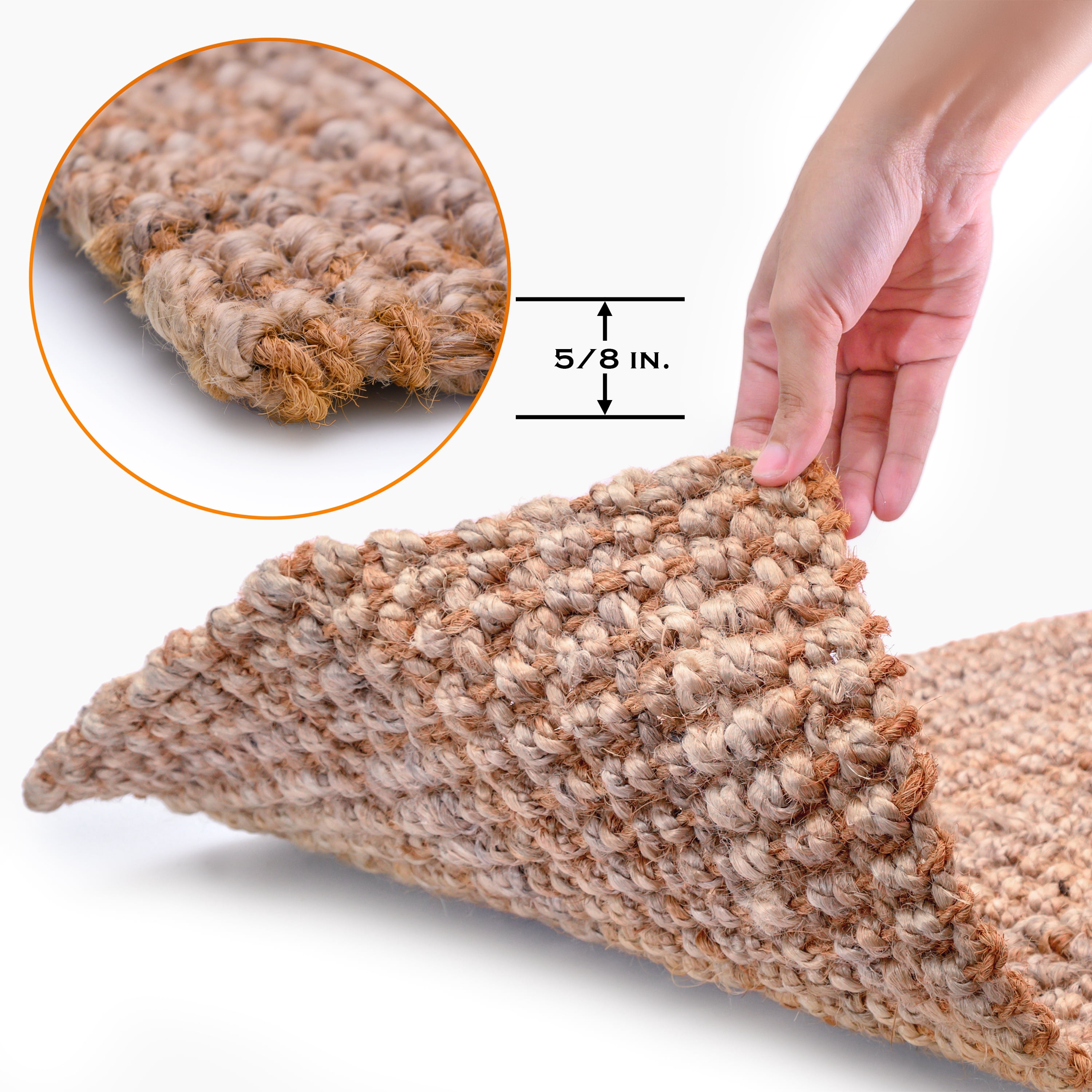 Jute Welcome Mat Woven Coir Doormat 30x17 Inch Welcome Mat Indoor Outdoor Door Mat