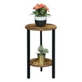 thumbnail image 4 of Graystone 24-inch Two-Tier Plant Stand in Nutmeg Wood Finish, 4 of 7