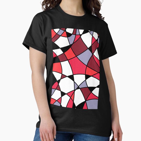 Abstract Ribbons Digital Circus Surreal Graphic Illustration Apparel Unisex T-Shirt U00456, up to size 5XL