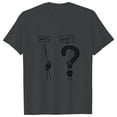 thumbnail image 4 of Honeeladyy Savings Wait, What? T-Shirt for Women Cute Comma and Question Mark Graphic Tees Casual Slim Fit Short Sleeve Round Neck Tops Dark Gray", 4 of 6