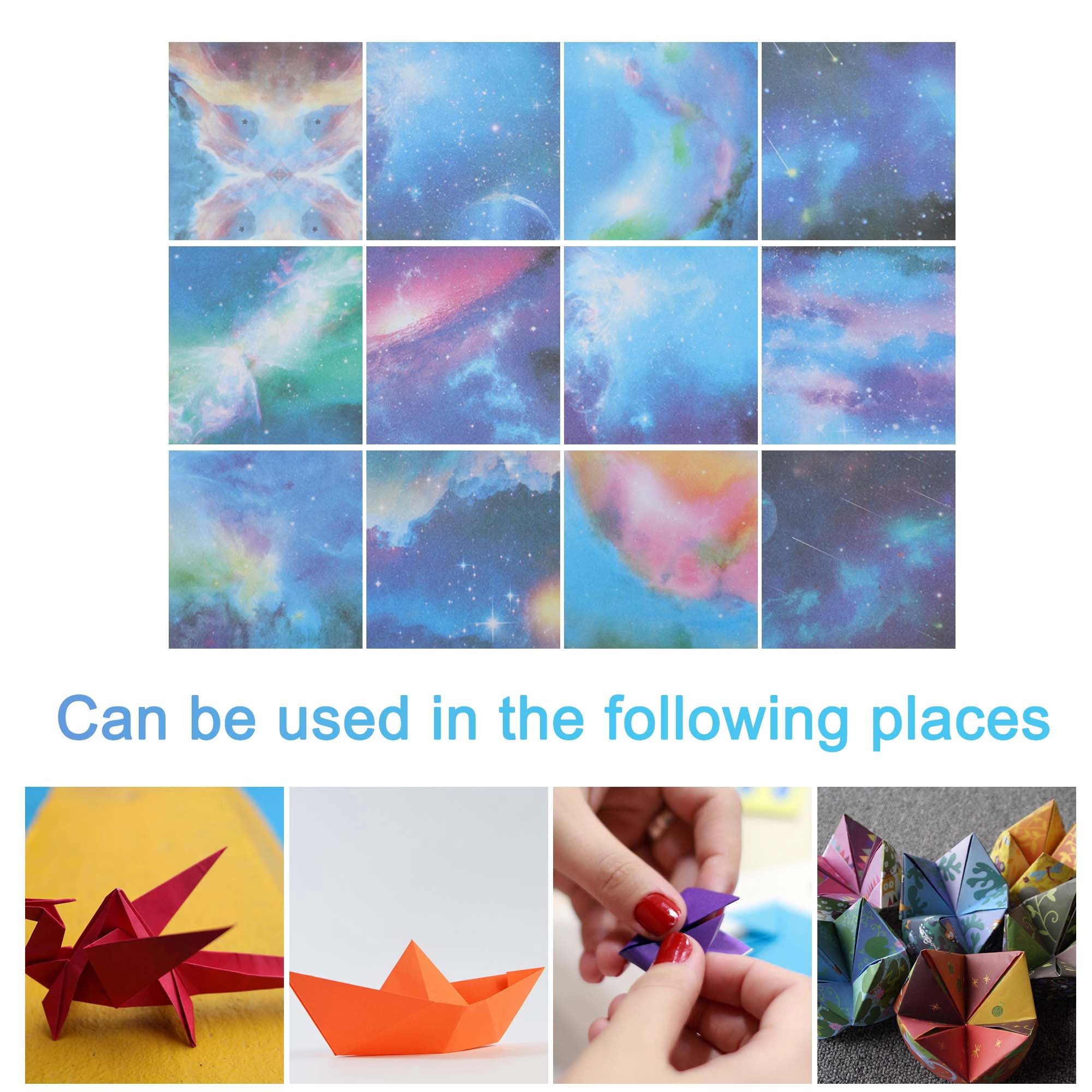 Unique Bargains 180Pcs Double-Sided Origami Paper for DIY Arts Rose Red