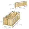 thumbnail image 3 of Outsunny Foldable Raised Garden Bed Elevated Planter Box for Vegetables, 3 of 9