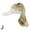 white&yellow, variant on Women's Baseball Cap with Curly Ponytail Wig - Synthetic Sun Hat with Attached Hair Extension, Adjustable