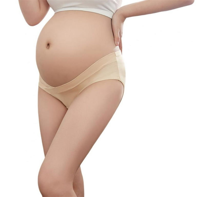 3 Pack Womens Cotton Maternity Underwear,Healthy Maternity Pregnancy  Panties Postpartum Mother Under Bump Underwear