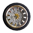 thumbnail image 1 of Neumático de rueda de coche Robot de 65mm de ancho y 27mm de diámetro para chasis de coche inteligente plateado Plata kusrkot Neumático de robot de automóvil inteligente, 1 of 8