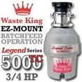 thumbnail image 2 of Waste King Legend L-5000TC Domestic Disposer, 3/4 hp Motor, 115 V, Stainless Steel, 2 of 2