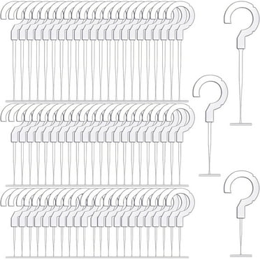 GIXUSIL Clothing Tagging Guns Fasteners, 45mm/1.7in Plastic Price Label Gun Fasteners Standard Tagging Barbs J-Shaped Hook for All Standard Price Tag Gun (Transparent)