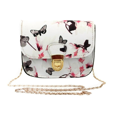 - Outtop Women Butterfly Flower Printing Handbag Shoulder Bag Tote Messenger Bag WH