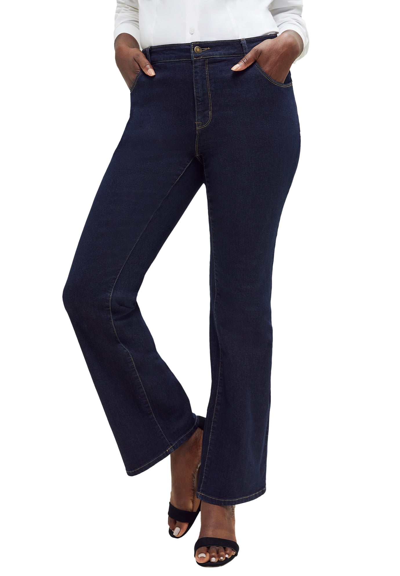Jessica London Women's Plus Size True Fit Bootcut Jeans Jeans - Walmart.com