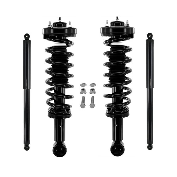 Set 4 Front Quick Strut-Rear Shock For 2015-2020 Ford F-150 Standard Cab Pickup Monotube Performance Upgrade