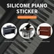 thumbnail image 2 of Pasta De Piano De Silicona Con 61 Teclas En Blanco Sobre Fondo Negro, Teclado Porttil Para Educacin Musical, Ideal Para Que Los Adultos Practiquen Habilidades De Piano En Cualquier Lugar, UKHBMC, 2 of 7