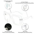 thumbnail image 4 of OCCI CHIARI 1.5 Reading Glasses Women Durable Reader 150 1.0 1.25 1.5 1.75 2.0 2.25 2.5 2.75 3.0 3.5 4.0(Transparent, 1.50) with Arylic Lens, 4 of 6