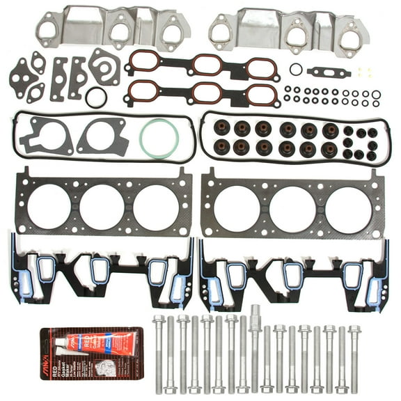 Evergreen HSHB8-10401 Head Gasket Set Head Bolts Fit 96-05 Chevrolet Buick Oldsmobile Pontiac 3.1 3.4