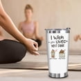 thumbnail image 5 of Best Friends Gifts for Women - Birthday Gifts for Women - I wish you lived next door 20oz White Tumbler - Unique Gifts for Friendship, Long Distance, Bestie, Sister, Hostess, BFF Gifts, 5 of 5