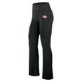 thumbnail image 2 of Women's Fanatics Black LSU Tigers Training Camp Maxed Out Flare Leggings, 2 of 3