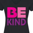 thumbnail image 4 of Inktastic Be Kind Logo in Pink and Purple Women's V-Neck T-Shirt, 4 of 5
