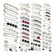 thumbnail image 1 of 70 piezas de broches de perlas, broches dobles de perlas sintéticas para ajustar la cintura, botones de moda para mujer., 1 of 5