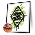 thumbnail image 2 of Cuadros Decorativos Diamante pintura 5D DIY equipo emblema completo redondo taladro imagen Ndcxsfigh Nuevos Originales, 2 of 9
