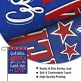 thumbnail image 2 of God Bless America 4th of July Patriotic Small Decorative Garden Flag, Land That I Love American Blue Yard Lawn Outside Decor, USA Stars Burlap Outdoor Home Decoration Double Sided 12 x 18, 2 of 5
