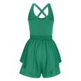 thumbnail image 6 of Amvlyk Jumpsuits for Women Summer Sleeveless Spaghetti Strap Crisscross Short Rompers Comfortable Workout Suspender Shorts Casual Yoga Overalls Pant with Pockets for Trendy Beach Vacation Outfits, 6 of 6