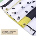 thumbnail image 3 of Modern Shower Curtains, Geometric Shower Curtain Abstract Shower Curtain Waterproof Yellow Black and White Art Pattern Bathroom Decor with 12 Hooks, 72Wx84H Inch, 3 of 6