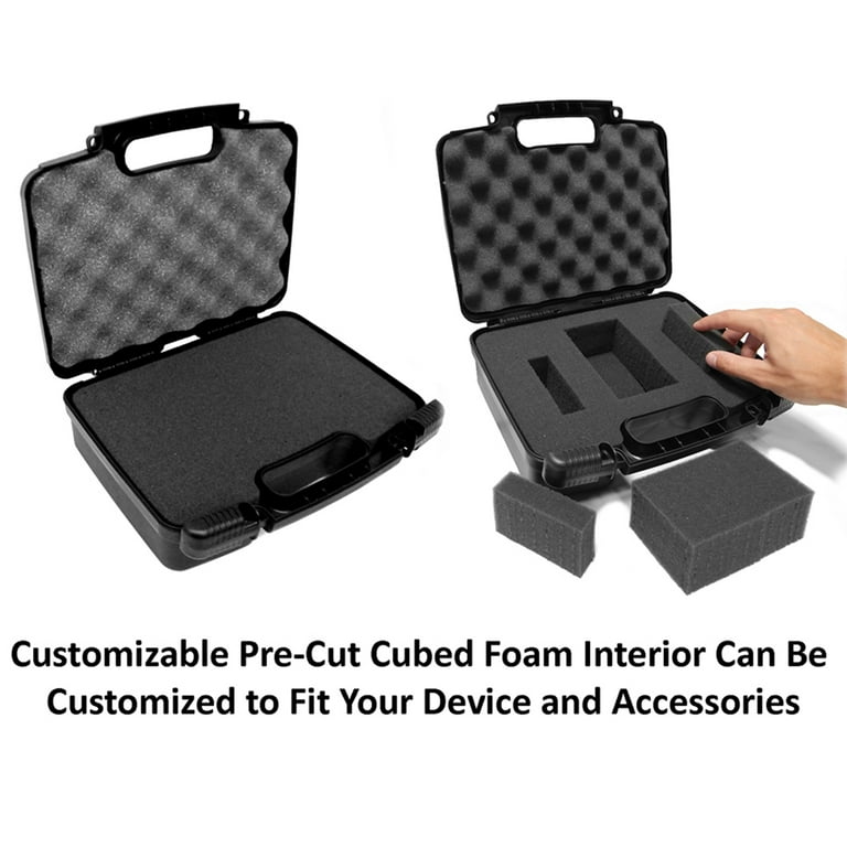 CASEMATIX 12 Customizable Foam Case for Portable Electronics - Hard  Carrying Case with Impact-Absorbing Pre-Diced Foam Interior