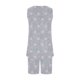 thumbnail image 4 of Pantalones de Cintura Elástica para las Mujeres Shorts Sets, Cuello Redondo Impresión Blusa sin Mangas Verano, 4 of 6