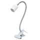 thumbnail image 5 of Portalámparas de mesa blanco E27/E26, cabezal blanco único, soporte de lámpara con Clip de Material duradero ajustable de 360 grados, enchufe de 100-240VEU, 5 of 5