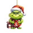 thumbnail image 1 of Horror Movie Theme Pendant 8cm Creative Xmas Flat Hanging Ornament Christmas Tree Pendant Craft Collection Xmas Party Tree Decor, 1 of 7