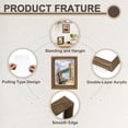 thumbnail image 3 of Floating Frame, 12 x 8 Inch Natural Wood Picture Frame for Pressed Flowers, 3 of 6