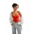 thumbnail image 5 of Women Square Neck Tank Top Summer Y2K Going Out Basic Shirt 2025, 5 of 9