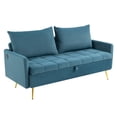 thumbnail image 1 of Sofá con Almacenamiento Plegable, Color Azul, 1 of 8