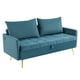 thumbnail image 1 of Sofá con Almacenamiento Plegable, Color Azul, 1 of 8