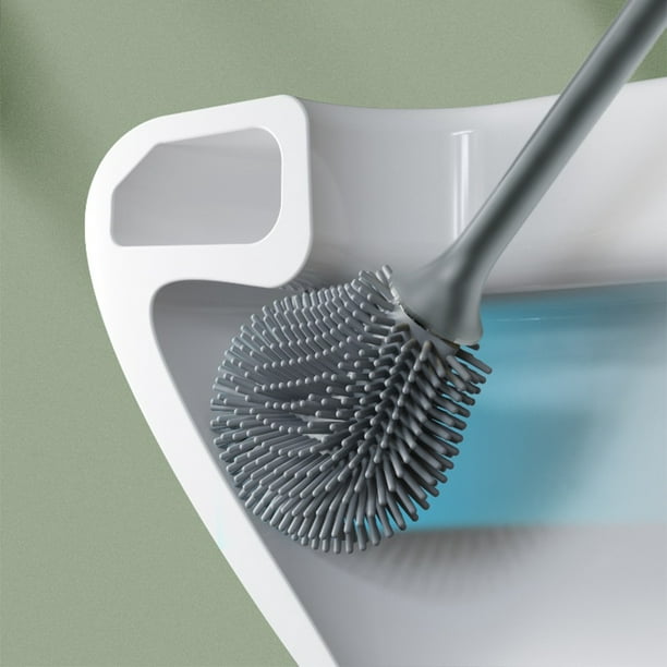 Brosse WC Silicone Pour Nettoyage + Support - My Equipment My Home