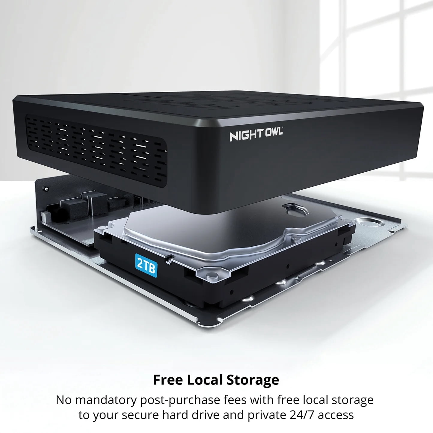 Night Owl Power over Ethernet 12 Channel 4K+ 12MP NVR Security System with 2TB Hard Drive and 8 Wired IP 4K+ Deterrence Cameras