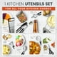 thumbnail image 5 of Juego de utensilios de cocina RFAQK de silicona resistente al calor, 40 piezas, 5 of 6