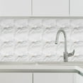 thumbnail image 4 of WHAMVOX 10Pcs Self Adhesive Marble Tiles Wall Stickers for Kitchen and Bathroom Easy Install, 4 of 6