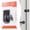 Black|3 Inch, variant on QAQuu Door Locks Hasp Latch, 5 Inch Stainless Steel Safety Padlock Clasp Hasp Lock Latch with Screws, Extra Thick Hinge Lock for Gate Cabinet Closet Shed Fence Barn, Brushed Finish, Silver