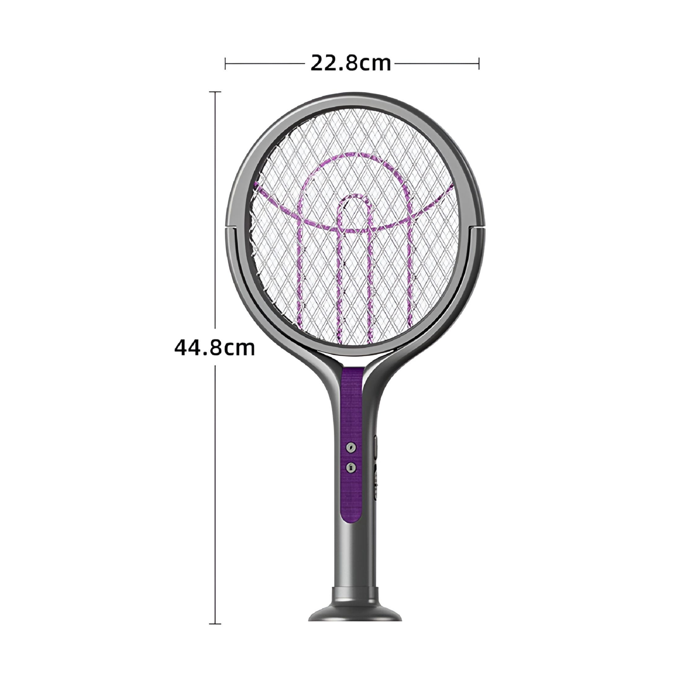 HIBIBUD 2026 New Rotating Head Bug Zapper Racket Electric Fly Swatter for Indoor (Short Type) for Homes, Kitchens, Offices, Living Rooms, Pest Control, Fly and Insect Removal.
