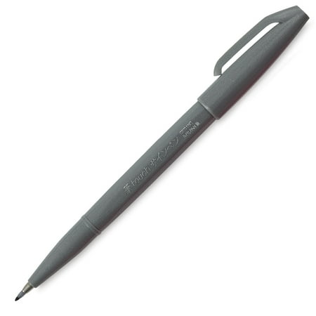 UPC: 0072512257142 | Pentel Arts Brush Tip Sign Pen – Gray