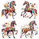 thumbnail image 2 of 5D DIY Taladro Parcial AB Diamante Pintura Caballo Arte Del 45x45cm, 2 of 8