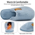 thumbnail image 3 of Ecetana Women's Fuzzy Slippers Indoor Cozy Soft Memory Foam Slip On House Shoes for Women, 3 of 7