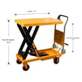 thumbnail image 3 of APOLLOLIFT 3 Units Single Scissor Lift Table 660 lbs. 35.4" Lift, 3 of 7
