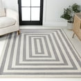 thumbnail image 4 of JONATHAN Y MOROCCAN HYPE 8 x 10 Area Rug, Bandol Mitre Stripe - Gray/Ivory, MOH211E-8, 4 of 9