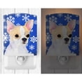 thumbnail image 2 of Caroline's Treasures SS4612CNL Chihuahua Winter Snowflakes Holiday Ceramic Night Light, 6x4x3", multicolor, 2 of 2