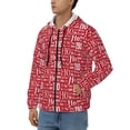 thumbnail image 3 of Honeii Hohoho5 Print Hoodies for Men, Pullover & Full Zip, Breathable Zip up Hoodie, Sweatshirt-X-Large, 3 of 5