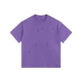 thumbnail image 1 of Blusas y camisas de manga corta y cuello redondo para hombre, estilo vintage, color liso, estilo casual, de manga corta y cuello redondo., 1 of 2